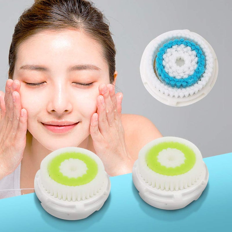 efly رؤوس فرشاة بديلة متوافقة مع ميا 1، ميا 2، ميا فيت، ألفا فيت، سمارت بروفايل أبليفت وألفا فيت (4 عبوات (أزرق + أسود + أخضر + وردي)) (4 عبوات) - Image 3