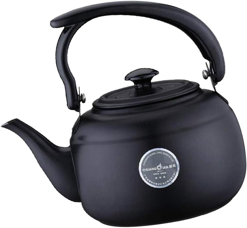 klarako Tea Kettle Stainless Steel Teapot Metal Teakettle for Stovetop Induction Stove Top Heat Water Tea Pot, for Home Kitchen Hotel Restaurant Cafe - Black, as described - Image 5