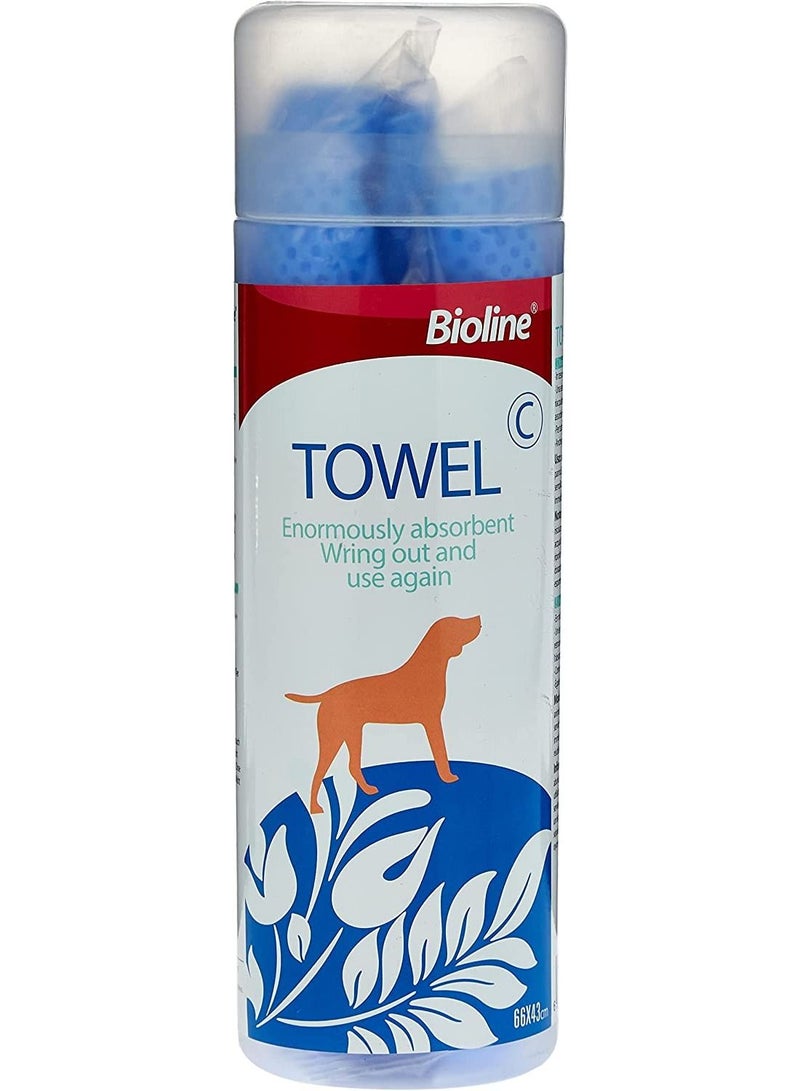 بايولاين منشفة حمام بيولاين عالية الامتصاص للحيوانات الأليفة 66 × 43 سم