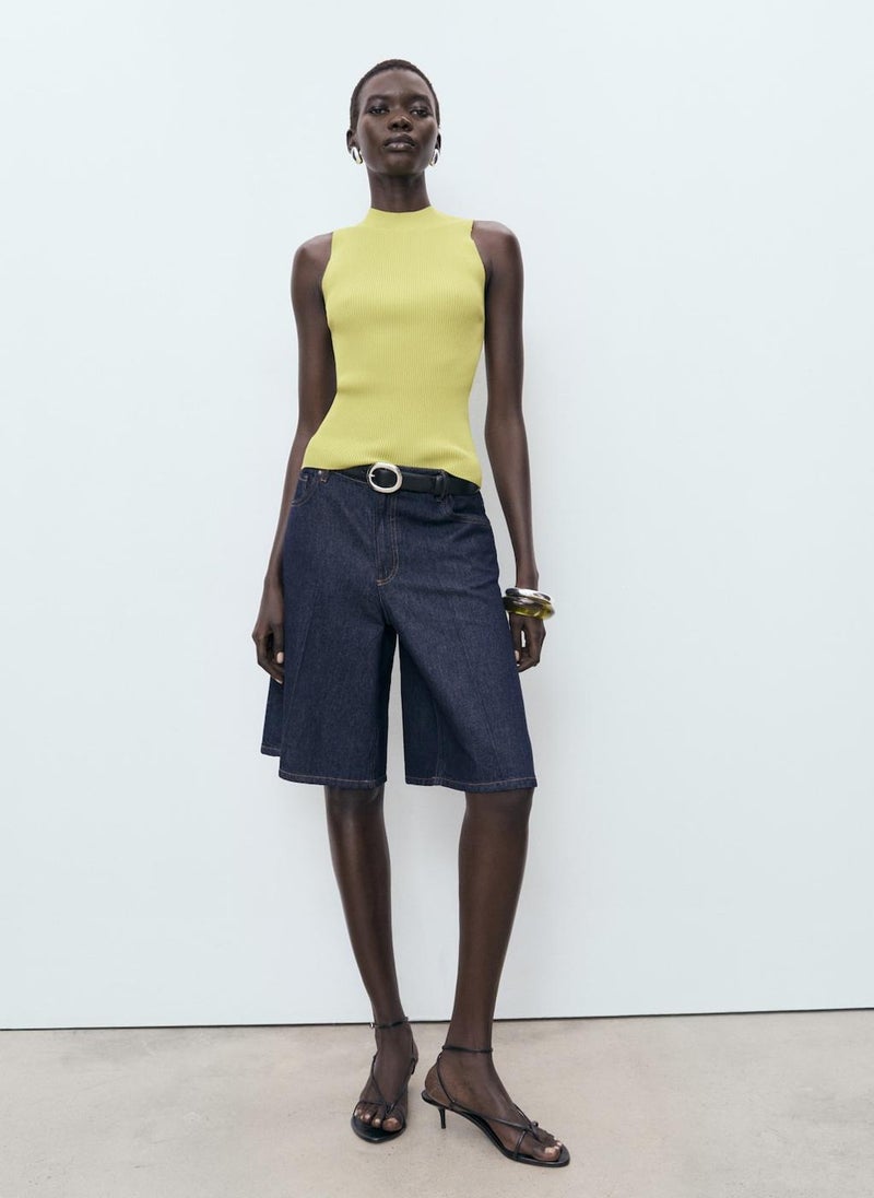 MANGO Casual Ribbed Knit Top  - Image 5