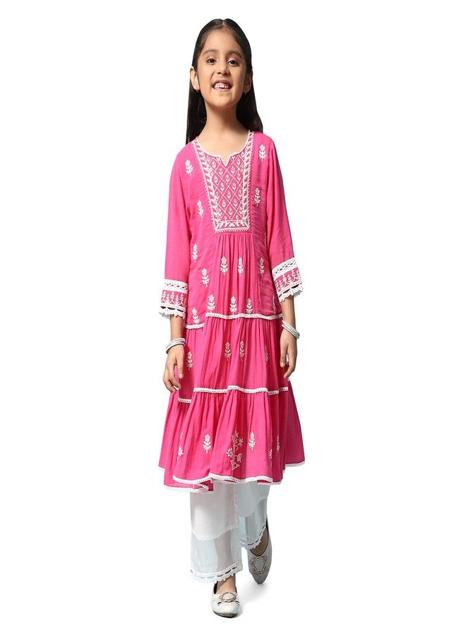 BIBA GIRL SOLID Tiered KID(KW5197_FUCHSIA_5) - Image 1