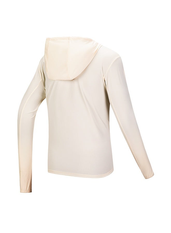 ANTA Women’s Ice-Silk Hooded Jacket – 4th Gen UV Protection Series - White / Lightweight /Breathable / UV-Resistant - Image 3