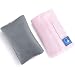 COOLBEBE Car Seat Straps Shoulder Pads for Baby Kids Super Soft Seat Belt Covers for All Car SeatsPushchairStrollerHigh Chair GreyPink - Image 2