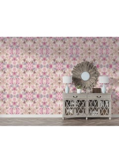 Home Gallery Peony Grunge Texture Design With Old Geometric Patterns
 Fabric Wallpaper Covers An Area ​​Up To 4.2Mx3M With Adhesive  And Smoothing Tool  - Image 2