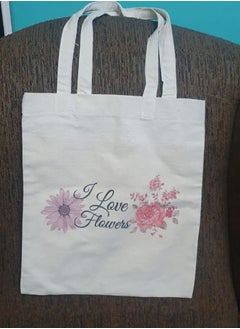 Tote Bag ( I love flowers)