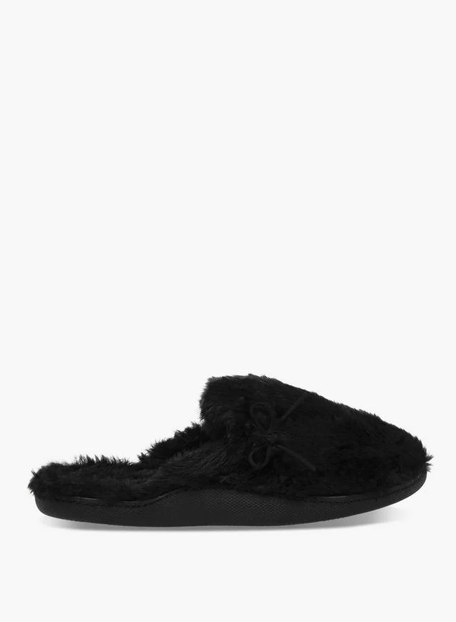 Le Confort Women Faux Fur Bedroom Mules