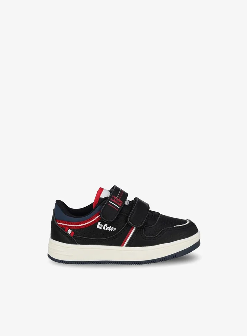 Lee Cooper BLACK Boys Hook & Loop Ankle Sneakers for Men | Best Price UAE