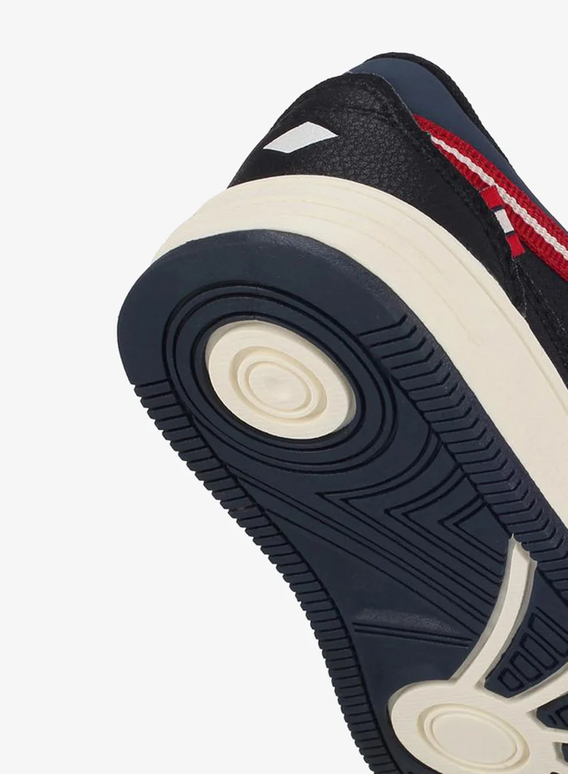 Lee Cooper BLACK Boys Hook & Loop Ankle Sneakers for Men | Best Price UAE