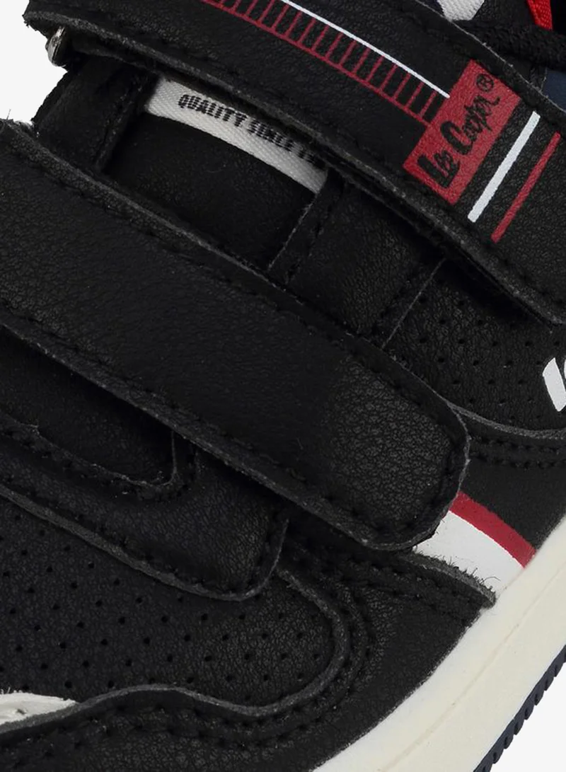 Lee Cooper BLACK Boys Hook & Loop Ankle Sneakers for Men | Best Price UAE