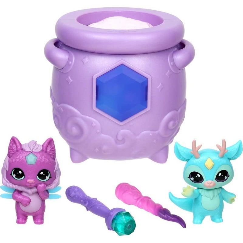 Magic Mixies Mixlings Tap & Reveal Cauldron 2 Pack, Magic Wand Reveals Magic Power and Surprise Reveal on Cauldron, for Kids Aged 5 and Up (Styles May Vary) - Image 3