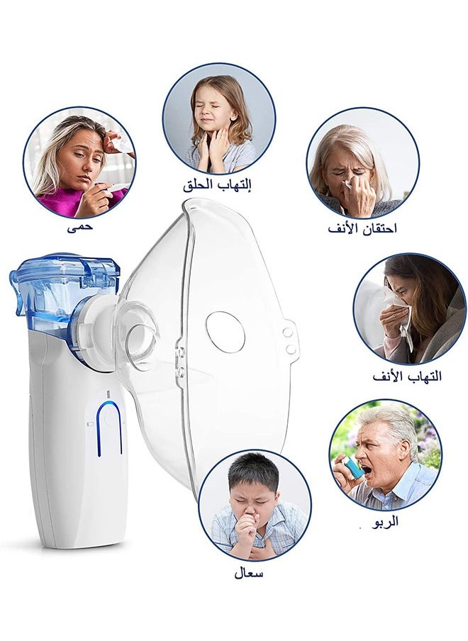 Arabest - Portable Nebulizer Machine,  Adults and Kids Travel and Household Use with Rechargeable Batteries, Handheld Mesh Nebulizer Inhalator for Breathing - Image 1