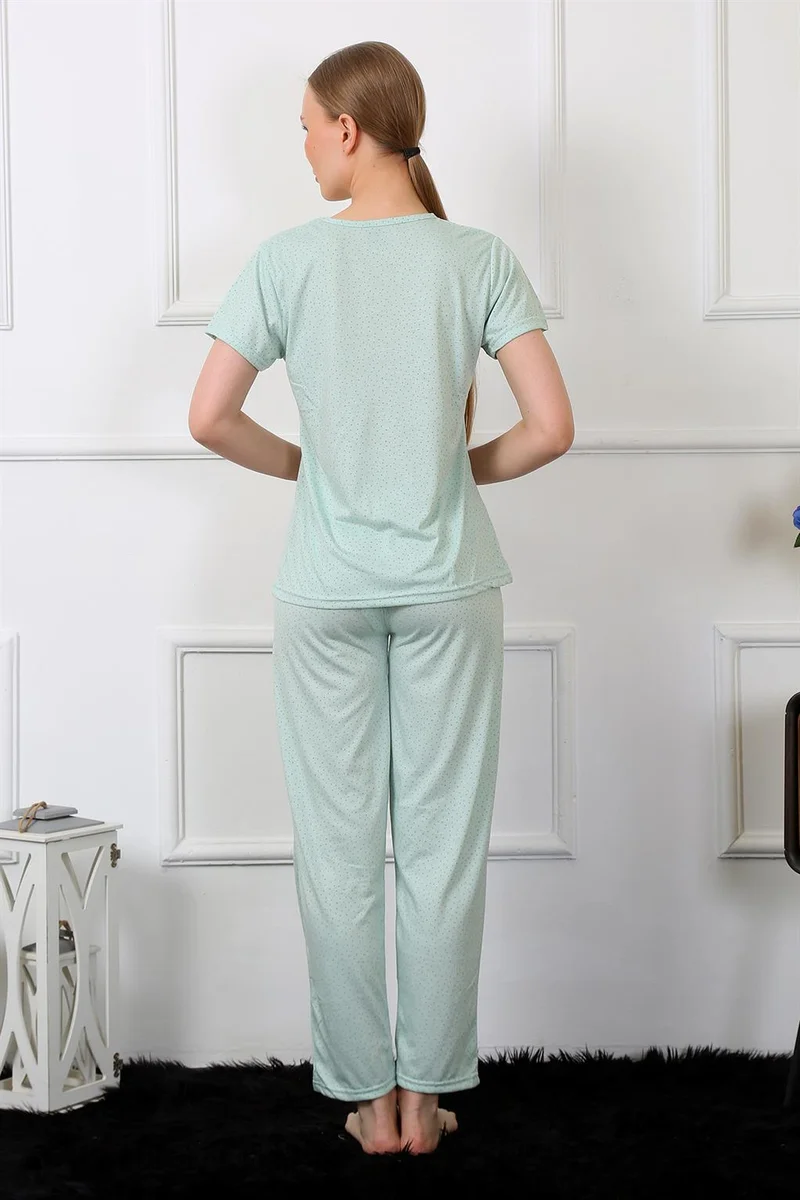 اكبينيز Women's Short Sleeve Pajamas Set 4140
