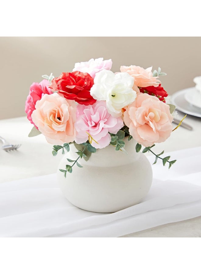 Juvale Silk Artificial Flowers for Decoration 60Pack Mini 3 in Heads 6 Colors Reusable Artificial Roses Foam Flowers for Crafts Wedding Decor - Image 3