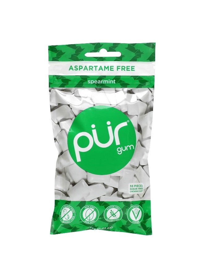 The PUR Company شركة PUR، علكة، نعناع، 55 قطعة، 2.72 أونصة (77 جرام) - Image 1