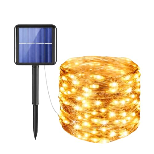 CBK Solar Fairy String Light Outdoor, 39 Ft 100LED with Inbuilt Rechargeable Battery IP65 Waterproof 8 Modes (Copper Wires, Sturdy Quality) for Garden Yard Diwali &Home Decor led Lights - Image 4