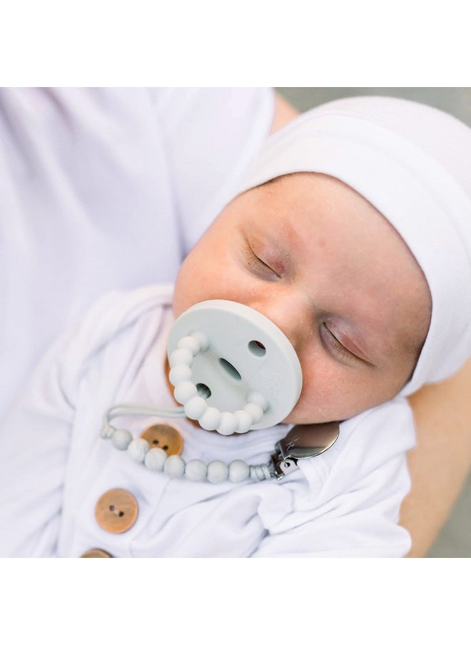Ryan & Rose - Cutie Pat Pacifier Teether (Slant Grey) - Image 1