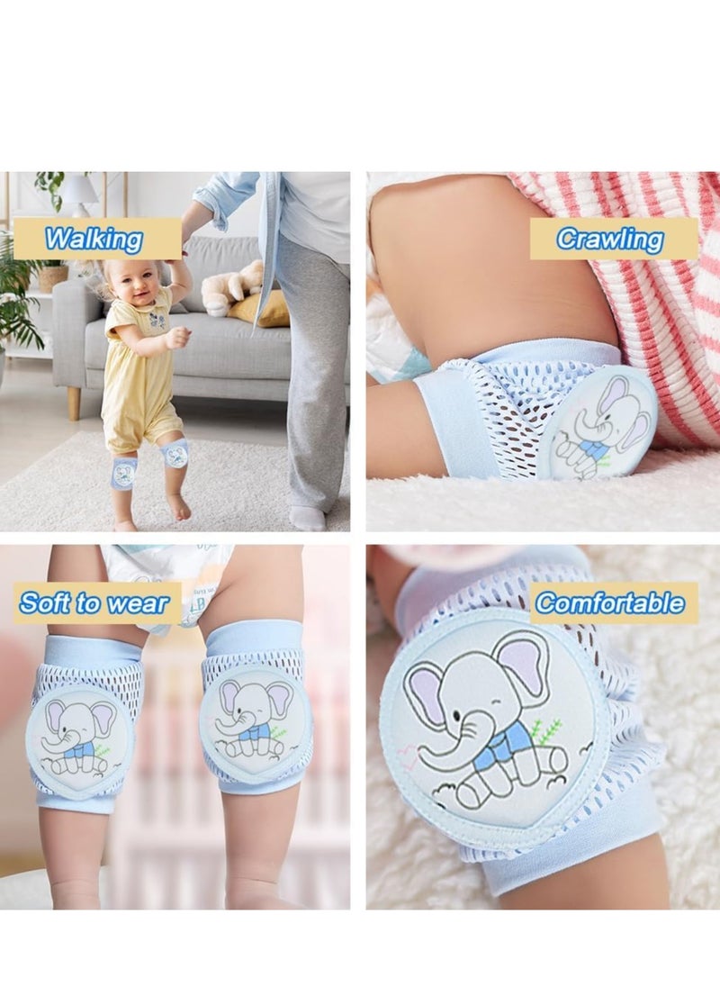 Toddler Anti Falling Pillow Head Protector Baby Backpack with Knee Pads for Walking Crawling Adjustable Protection Wear Safety Pad