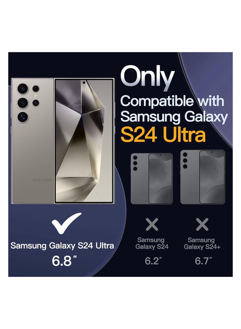 MagSafe Case Cover | Camera Protection | Hard Crystal Clear Back | Shockproof Bumper Case Cover for Samsung Galaxy S24 Ultra (Transparent) - Image 3