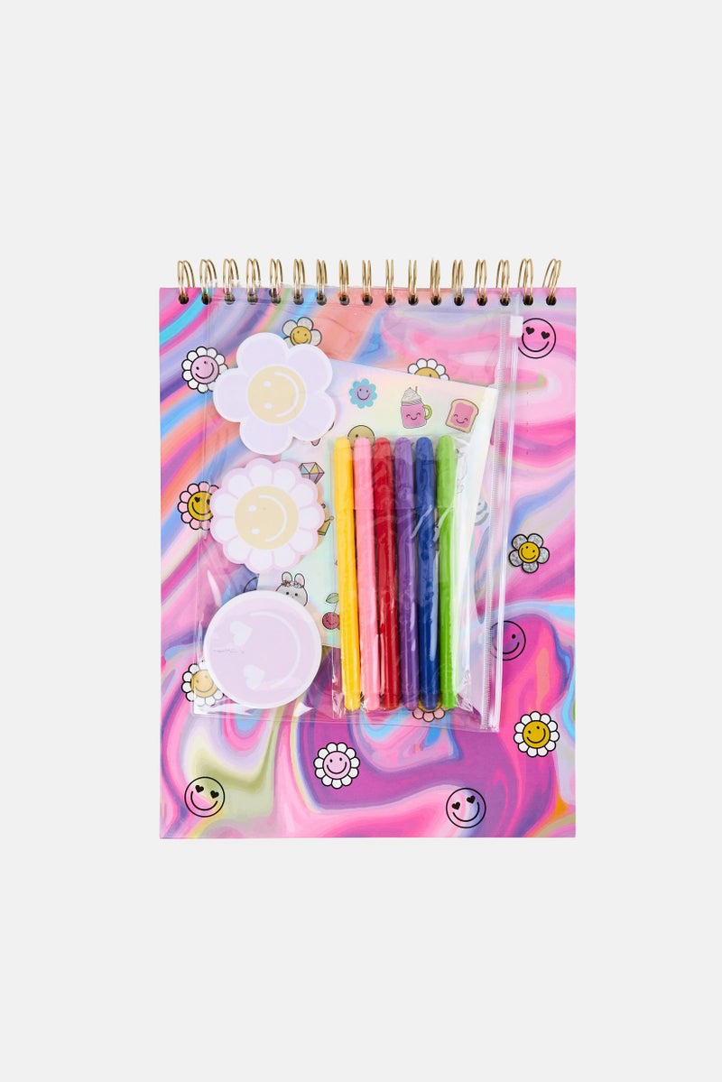 VOTUM 12 Pcs All In One Sketchbook Activity Set, Multicolor - Image 1
