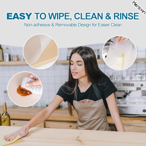 ZEYFLEEB Fridge Mats, Anti-Slip Kitchen Cabinet Drawer Shelf Mat Liner Sheets - Waterproof Strong Table Mat EVA for Fridge, Shelf Liner, Table Drawer mat (Diamond Transparent, 45 cm X 5 Meter) - Image 4