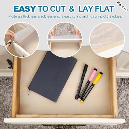 ZEYFLEEB Fridge Mats, Anti-Slip Kitchen Cabinet Drawer Shelf Mat Liner Sheets - Waterproof Strong Table Mat EVA for Fridge, Shelf Liner, Table Drawer mat (Diamond Transparent, 45 cm X 5 Meter) - Image 3