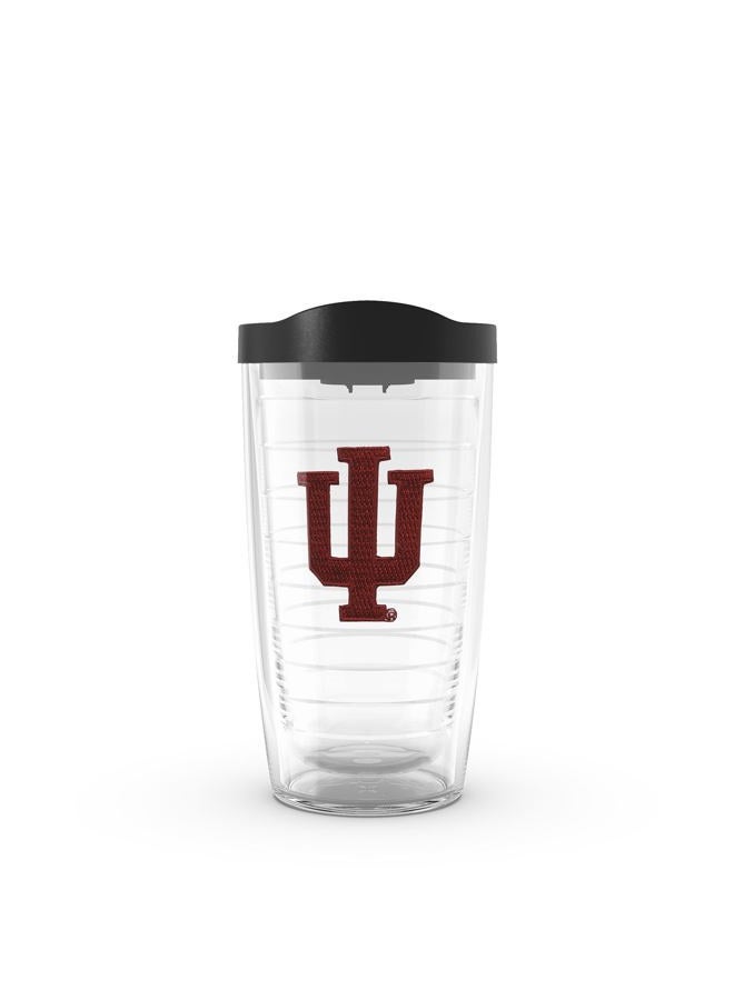 Tervis Made in USA Double Walled Indiana University IU Hoosiers Insulated Tumbler Cup Keeps Drinks Cold & Hot, 16oz Mug, Primary Logo - Image 1