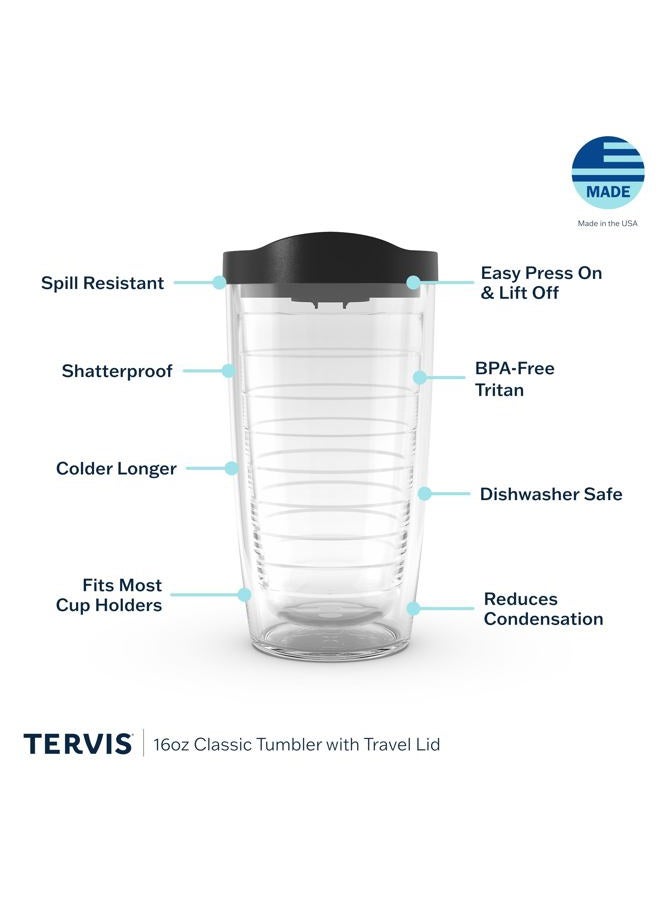 Tervis Made in USA Double Walled Indiana University IU Hoosiers Insulated Tumbler Cup Keeps Drinks Cold & Hot, 16oz Mug, Primary Logo - Image 3