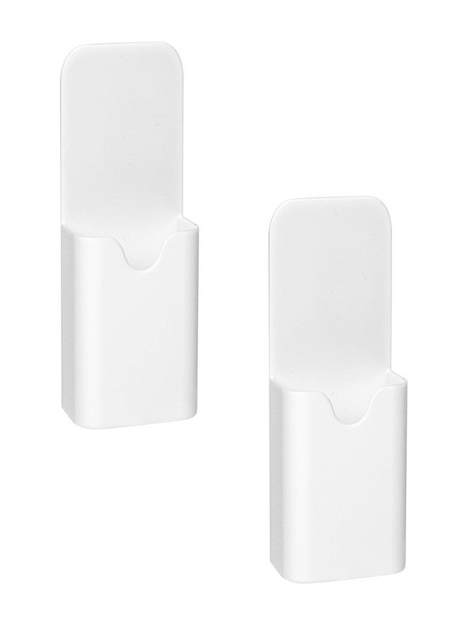 NQEUEPN 2pcs Magnetic Pen Holders for Fridge, Strong Magnet Marker Holder Organizer Dry Erase Pencil Holder for Refrigerator Whiteboard Locker School Home Office Supplies (White) - Image 1
