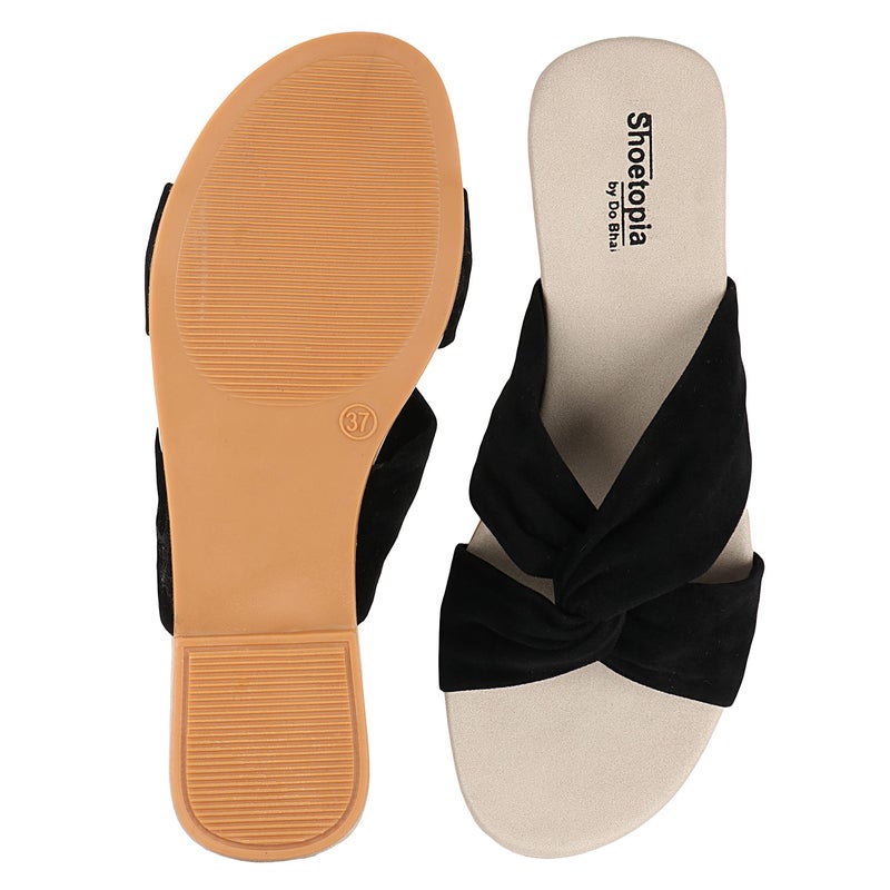 Shoetopia صندل شوتوبيا للنساء (3 المملكة المتحدة) / أسود - Image 3