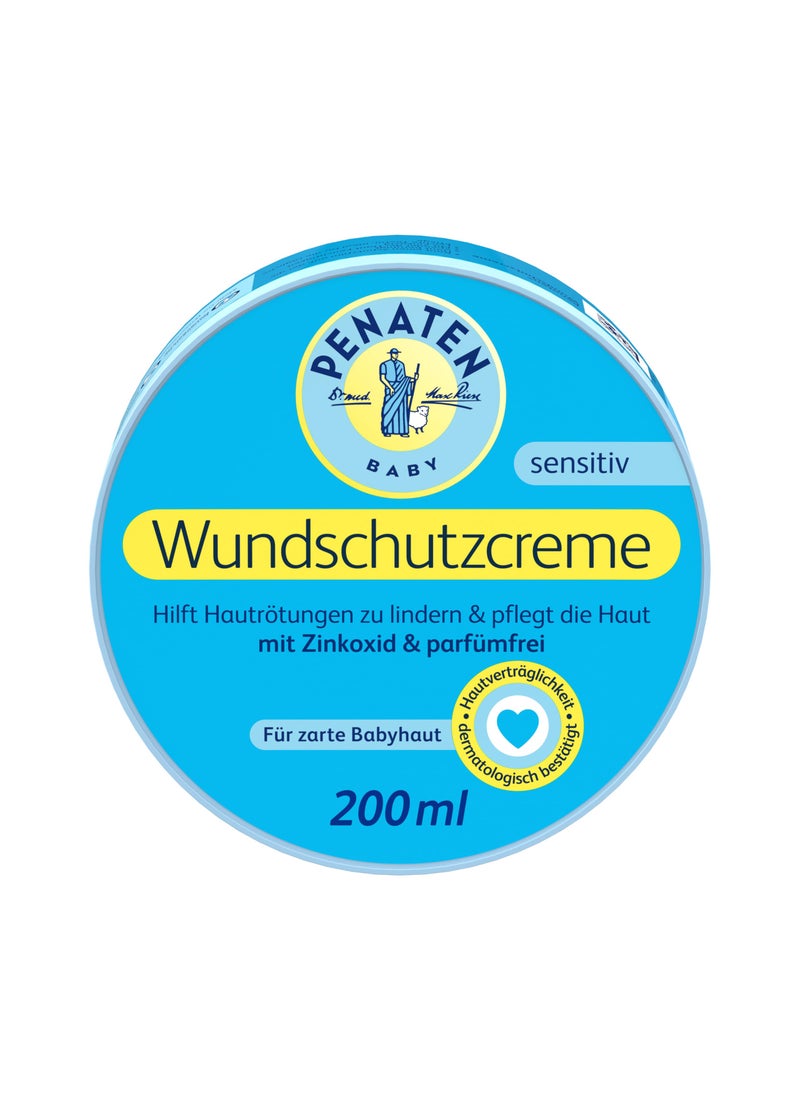 Penaten - PENATEN Wound Protection Cream, Soothing Baby Wound Protection Cream with Zinc Oxide for Protection in The Diaper Area 200 ml / 6.76 Oz - Image 1