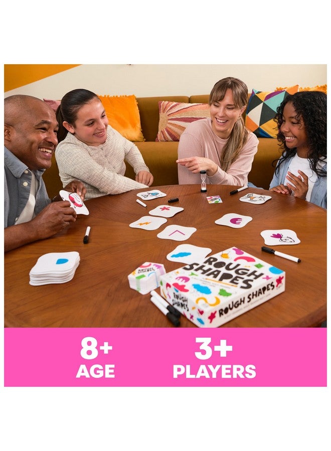 Spin Master Games, Rough Shapes, Quick-Drawing Game for Artists & Doodlers of All Levels with Hilarious & Challenging Prompts, Easy Indoor Activity, for Kids & Family, 3-10 Players, Ages 8 & Up - Image 2