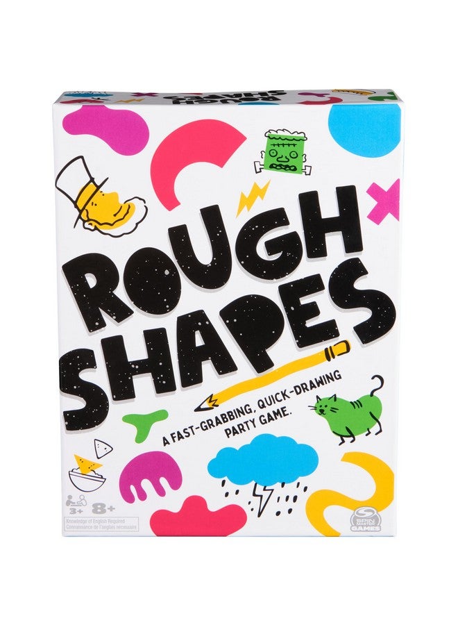 Spin Master Games, Rough Shapes, Quick-Drawing Game for Artists & Doodlers of All Levels with Hilarious & Challenging Prompts, Easy Indoor Activity, for Kids & Family, 3-10 Players, Ages 8 & Up - Image 1