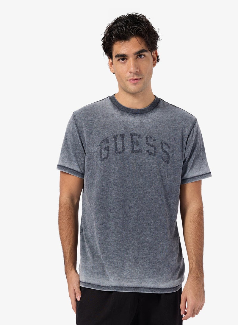 GUESS Short Sleeve Marine Logo Tee - Image 1