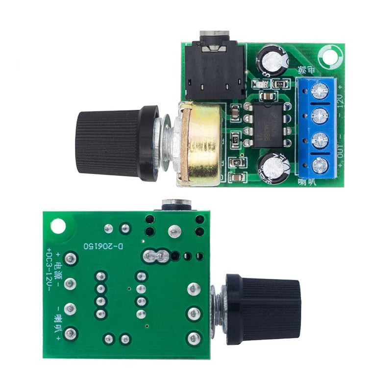 Acxico 2Pcs LM386 10W Mini Power Amplifier Board Audio Amplifier Module DC 3-12V Volume Adjustable Control - Image 2