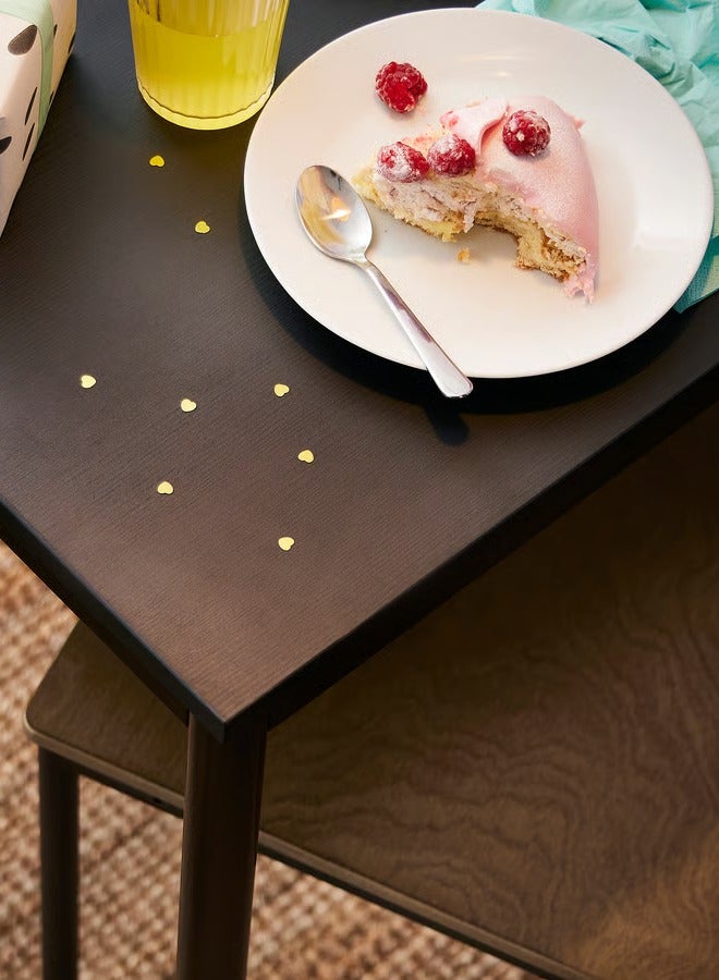 Selecto Hub Dining Table, Sturdy Metal Frame Durable Tabletop, Black 110 x 67 cm - Image 4