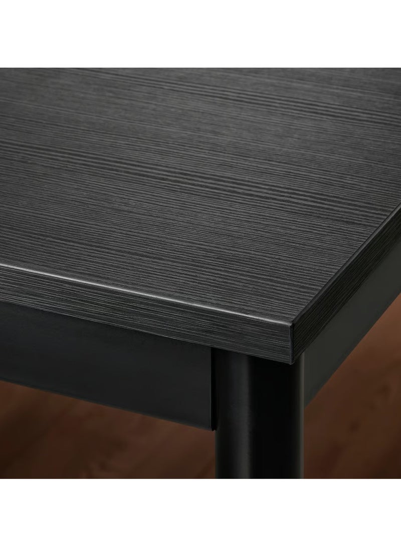 Selecto Hub Dining Table, Sturdy Metal Frame Durable Tabletop, Black 110 x 67 cm - Image 3