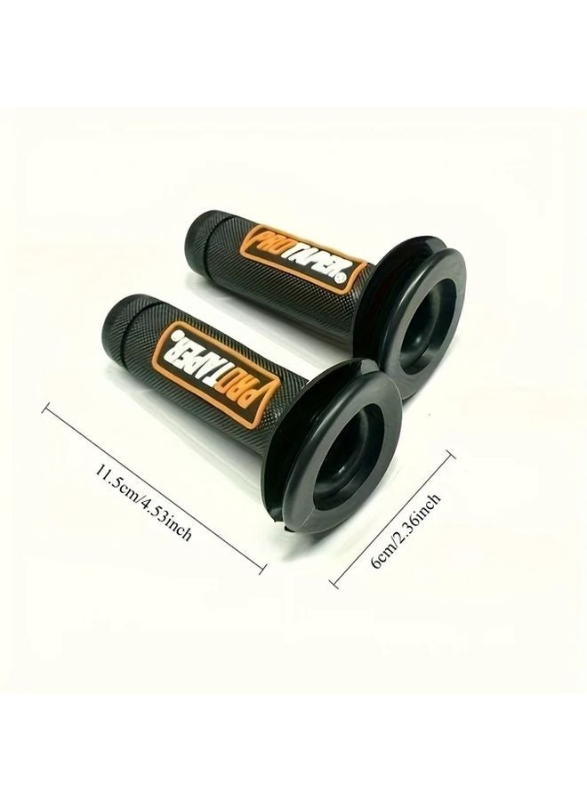 Deep Grey Universal Motorcycle Scooter Handlebar Grip Sleeve Throttle Turning Booster - Image 3