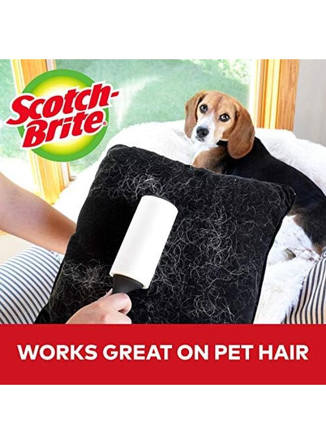 Scotch  Pet Extra Sticky Lint Roller 48 Sheets 1 Roller Pack Ideal For Cleaning Animal Hair From Clothes And Fabric Portable And Reusable Lint Remover Brush Clothes Sofa Carpet - Image 2