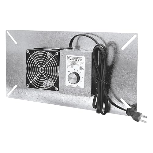 Tjernlund V1D UnderAire Crawlspace Ventilator Fan Moisture Mold Reducing, 110 CFM - Image 1