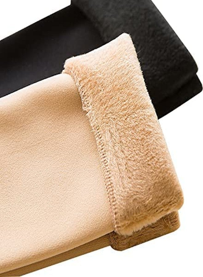 SMART VILLA TRADERS Black And Skinny Velvet Fleece Fur Winter Thermal Thumb Socks For Women, Men And Girls (Pack Of 1 Pairs) - Image 3