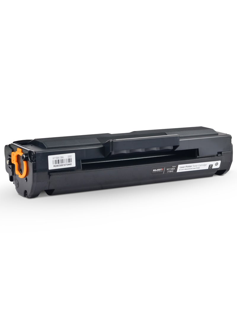 ماجيستي - خرطوشة حبر 106A W1106A متوافقه مع طابعة اتش بي ليزر جيت 107a 107w MFP 135a 135fnw 135w 135ag 135r 135wg 137fnw 137fwg 137fwg ( اسود ) - Image 1