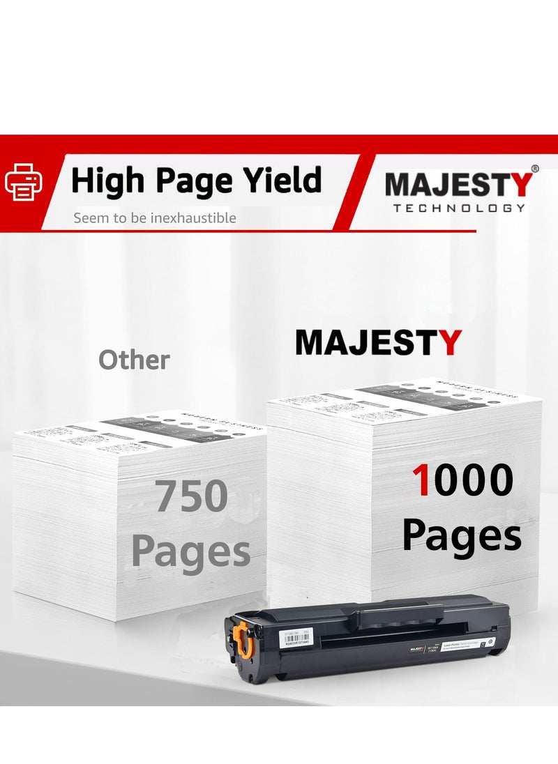 ماجيستي - خرطوشة حبر 106A W1106A متوافقه مع طابعة اتش بي ليزر جيت 107a 107w MFP 135a 135fnw 135w 135ag 135r 135wg 137fnw 137fwg 137fwg ( اسود ) - Image 1