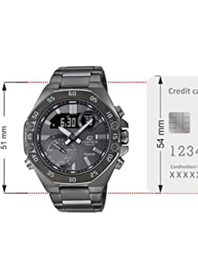 CASIO ساعة ECB-10DC-1BDF من الفولاذ المقاوم للصدأ - Image 3