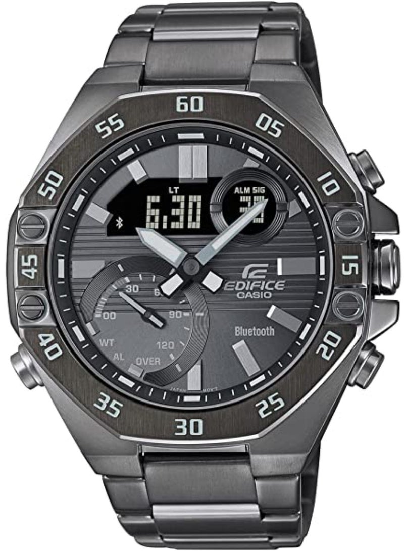 CASIO ساعة ECB-10DC-1BDF من الفولاذ المقاوم للصدأ - Image 1