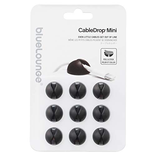Bluelounge CableDrop Mini Black - Cable Management System for All Cables up to 5/16-inch - Image 3