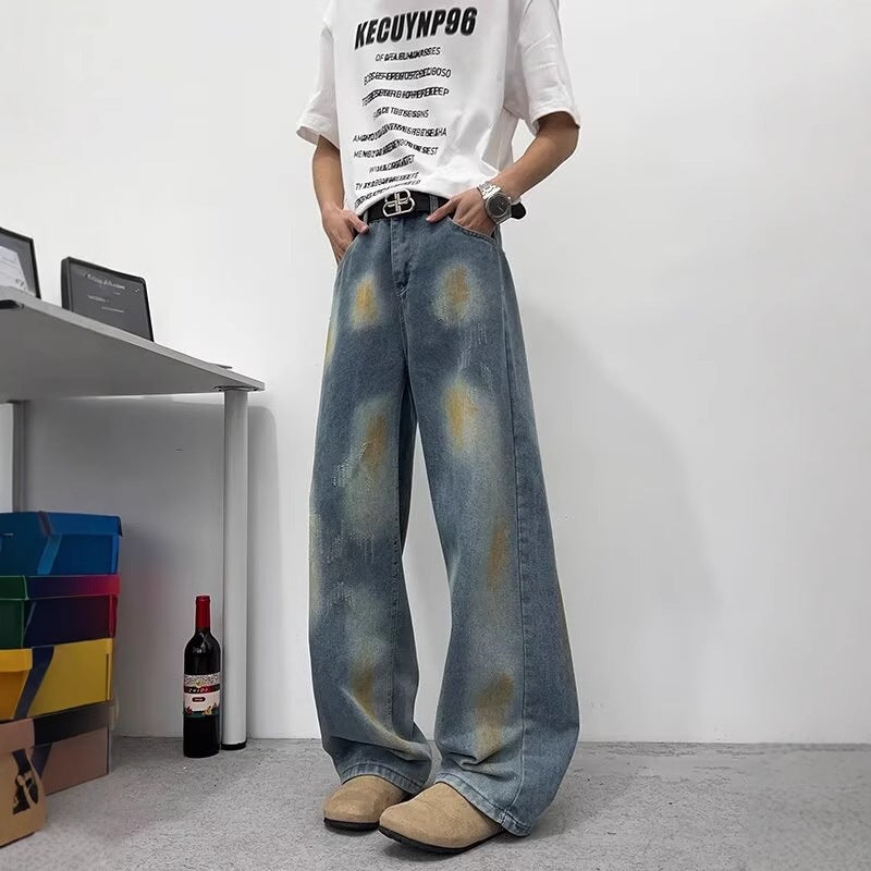 Unisex Classic Denim Jeans Loose Fit Daily Outdoor Wear - Image 4