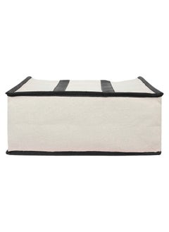Kuber Industries Kuber Industries Canvas Shopping Bags/Grocery Bag for Carry Grocery, Fruits, Vegetable with Handles (Black) 54KM4013  - Image 4