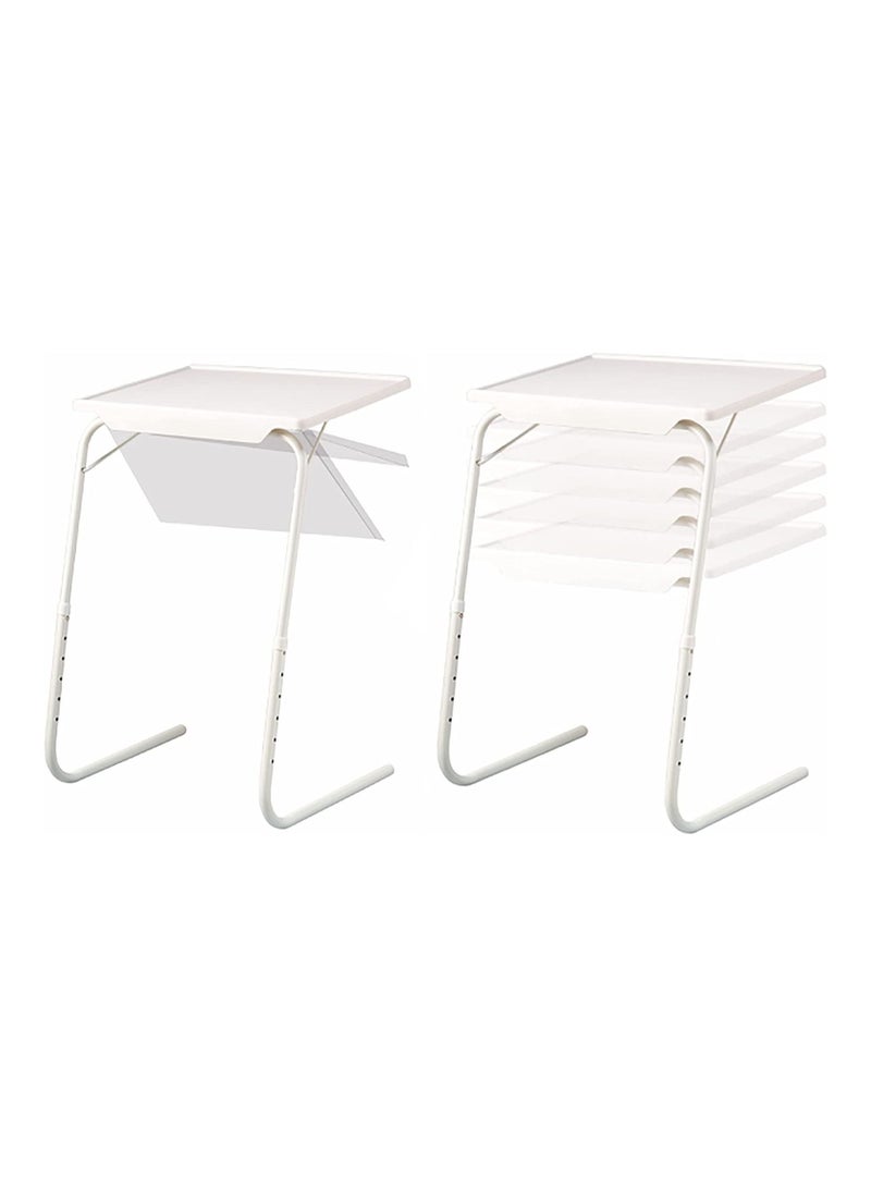 Table Mate Mall Plastic Tablemate, Multi Function Detachable and Foldable Table for Home/Office/Reading/Laptop,