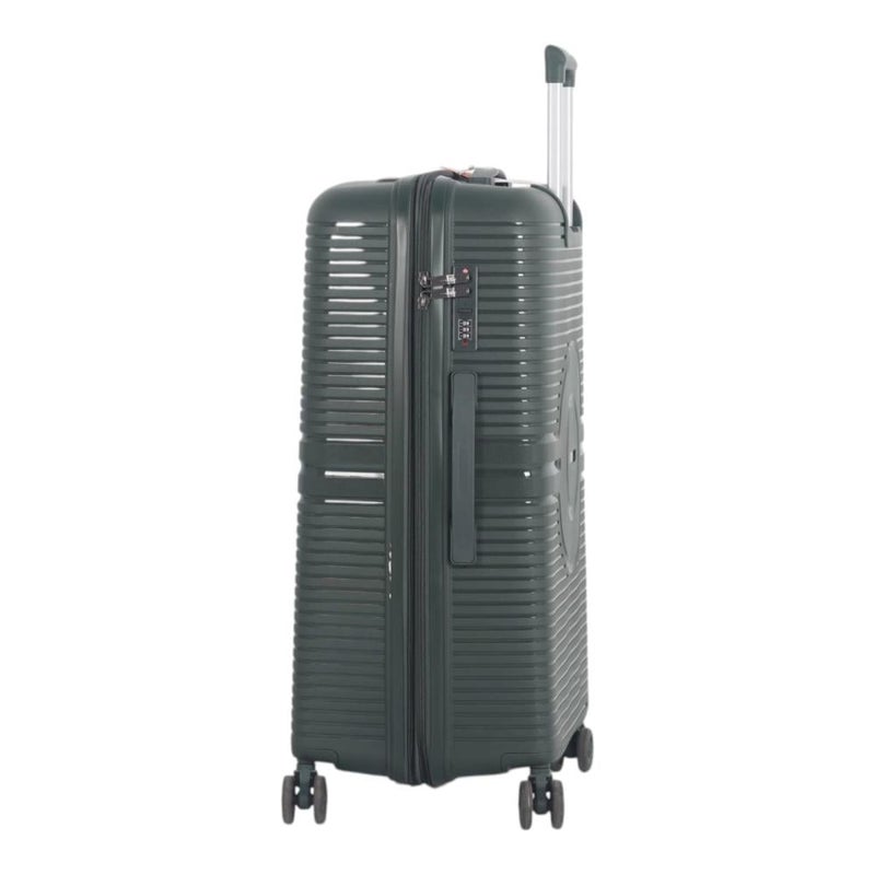 Aviator Luxury Durable 4-Piece Luggage Set (Shatterproof with Bonus Handbag) with Double Zipper Expansion Case - Image 5