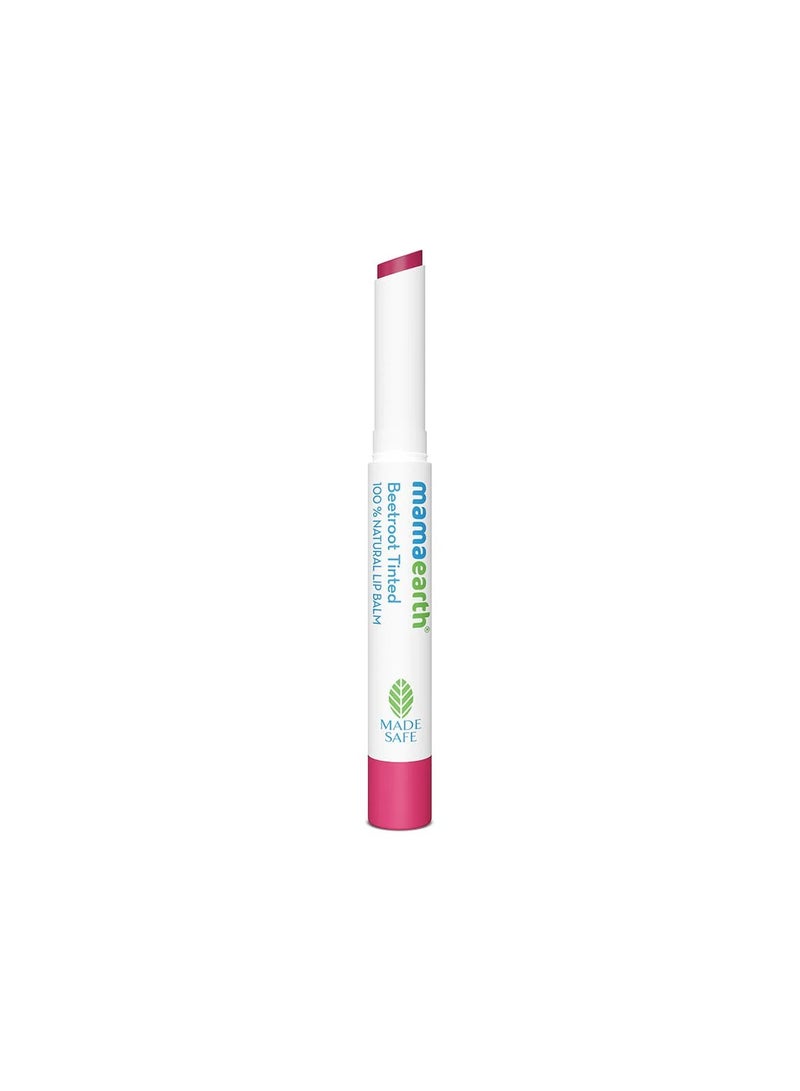 Mamaearth Beetroot Tinted 100% Natural Lip Balm Natural Pink Tint 2g - Image 1